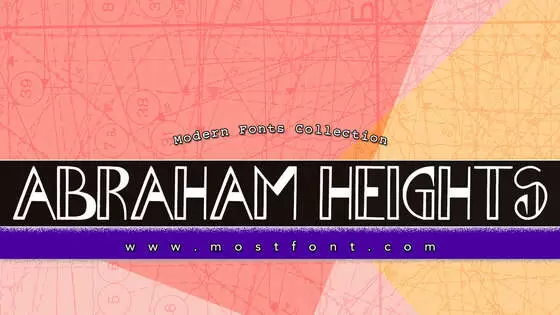 Typographic Design of Abraham-Heights