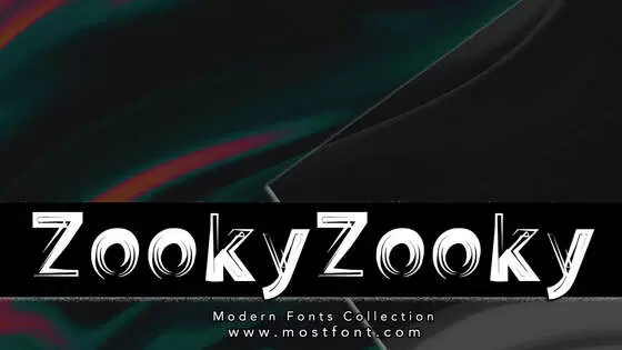 「ZookyZooky」字体排版图片