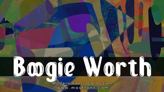 「Boogie-Worth」字体排版图片