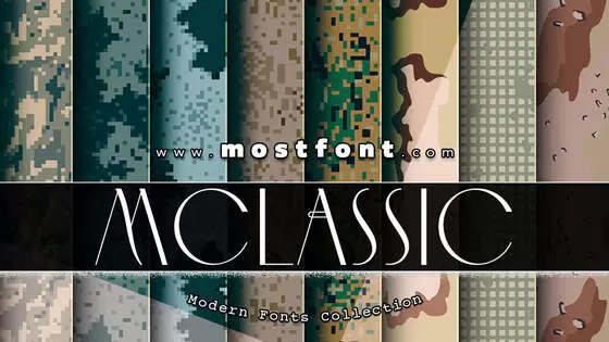 Typographic Design of MCLASSIC-FONT