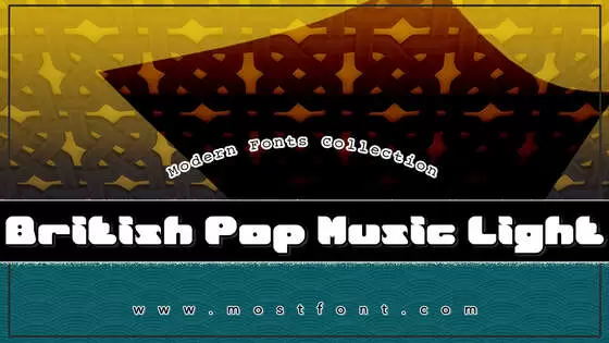 「British-Pop-Music-Light」字体排版图片