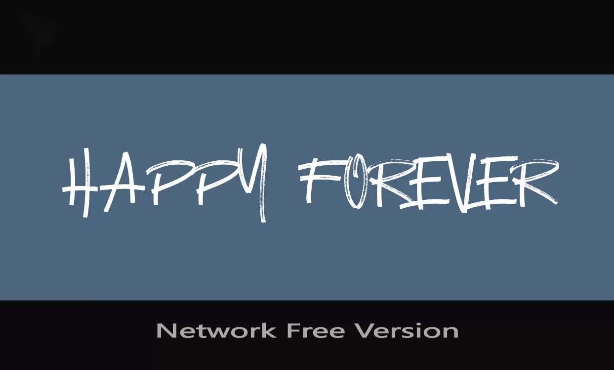 「Network-Free-Version」字体效果图