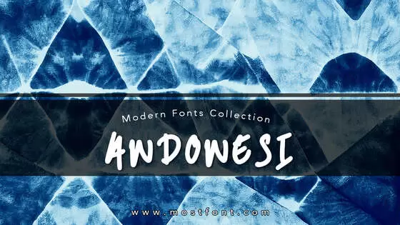 「ANDONESI」字体排版图片