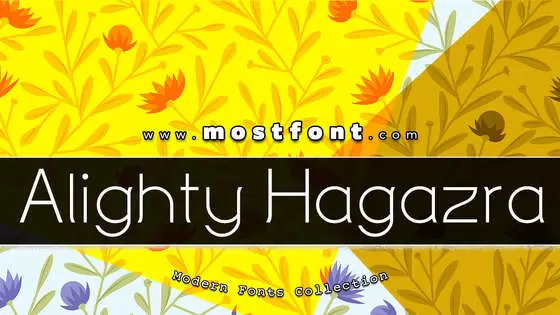 Typographic Design of Alighty-Hagazra