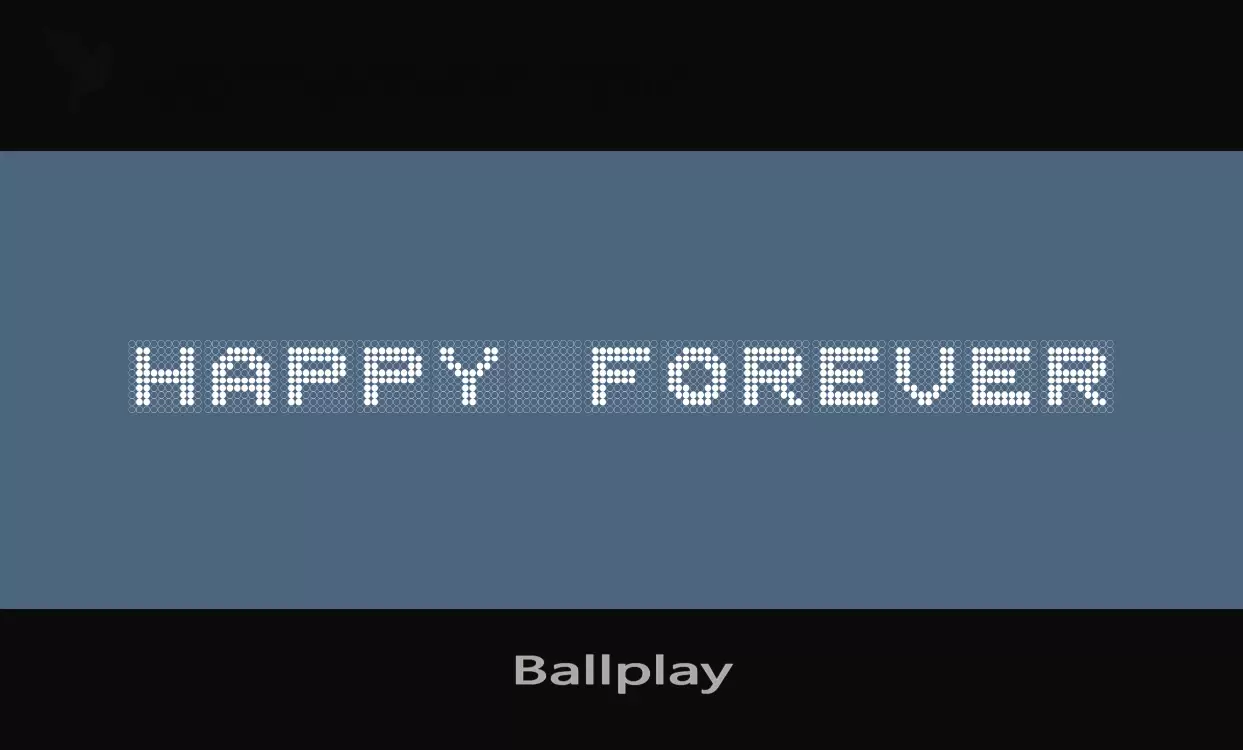 「Ballplay」字体效果图