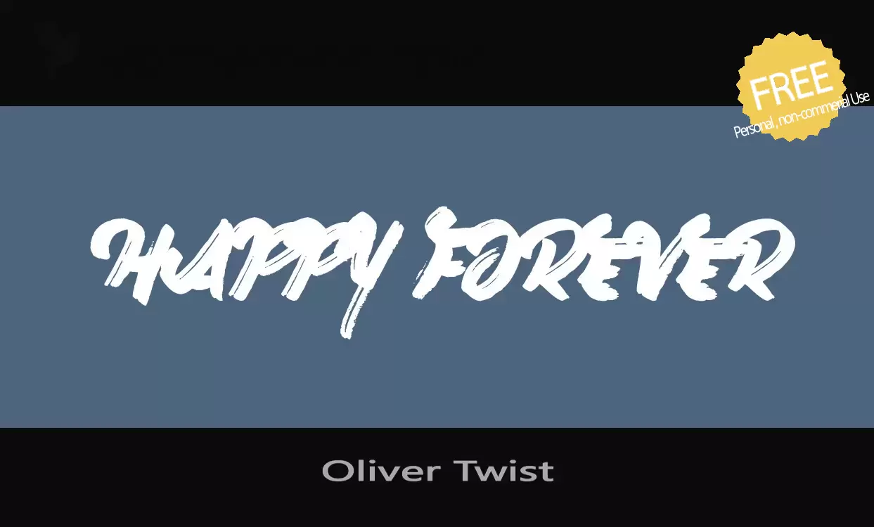 「Oliver-Twist」字体效果图
