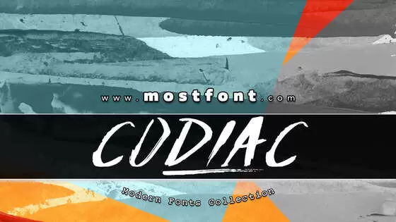 「Codiac」字体排版样式