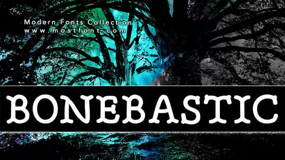 「BONEBASTIC」字体排版样式
