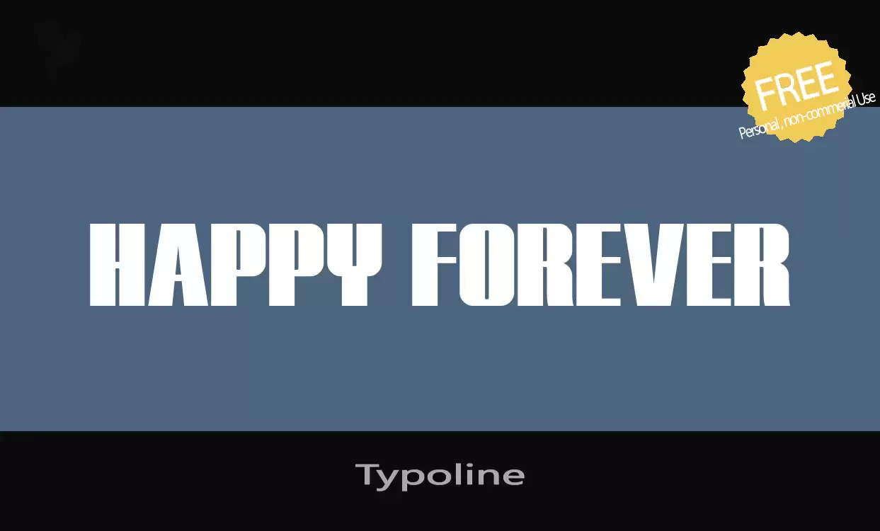 Font Sample of Typoline