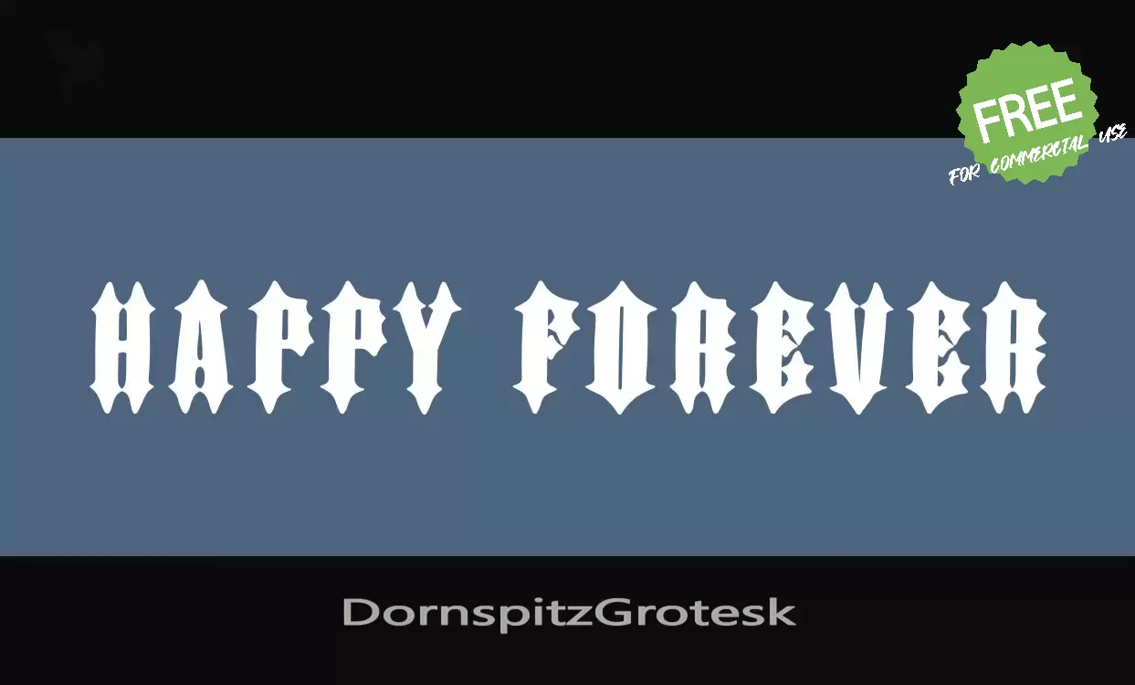 Sample of DornspitzGrotesk