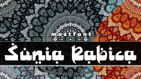 Typographic Design of Sunia-Rabica