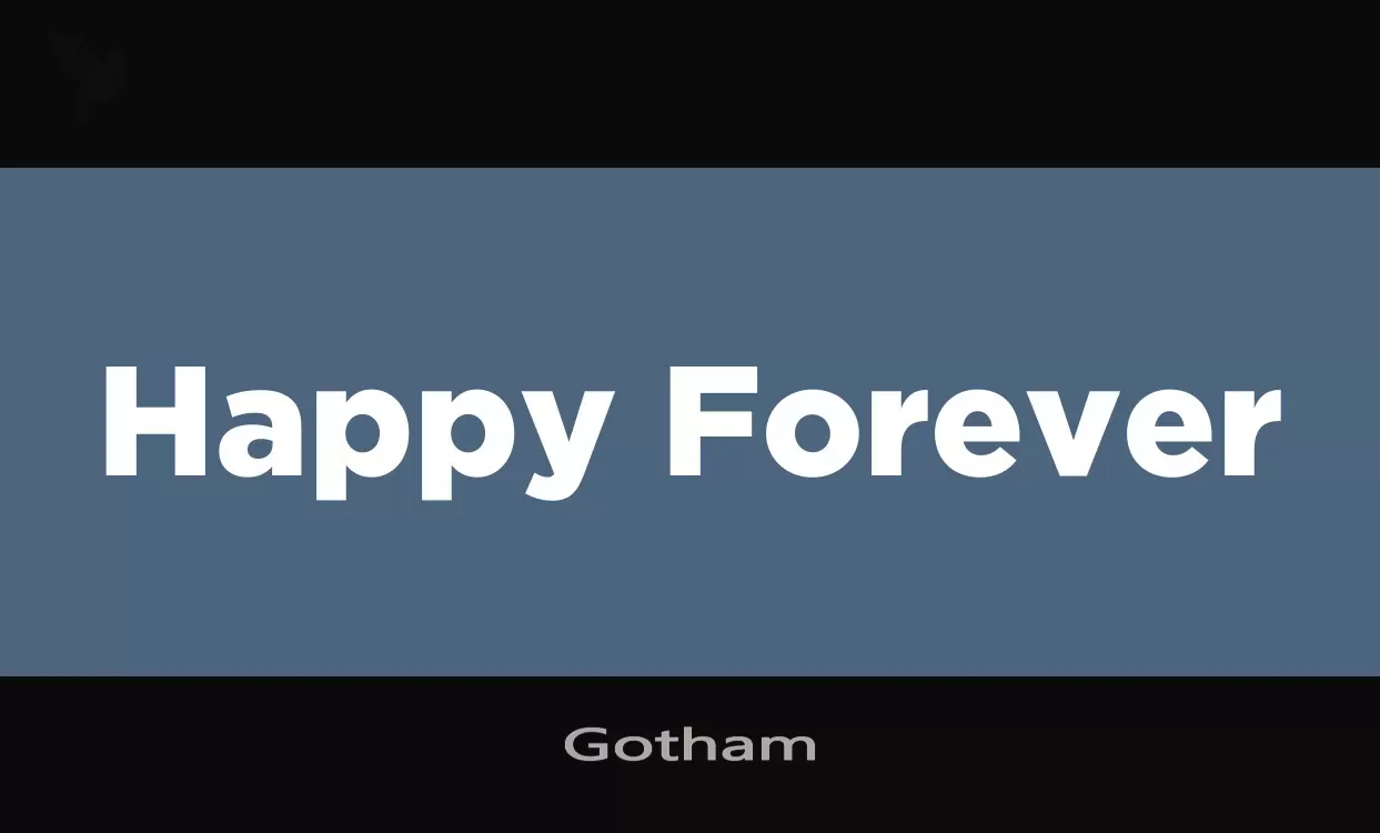 「Gotham」字体效果图