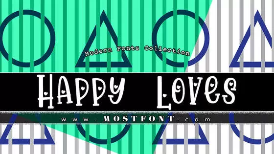 Typographic Design of Happy-Loves