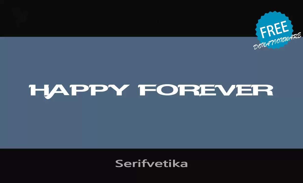 Sample of Serifvetika