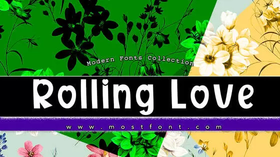 Typographic Design of Rolling-Love