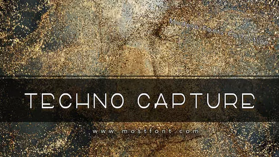 「TECHNO-CAPTURE」字体排版样式