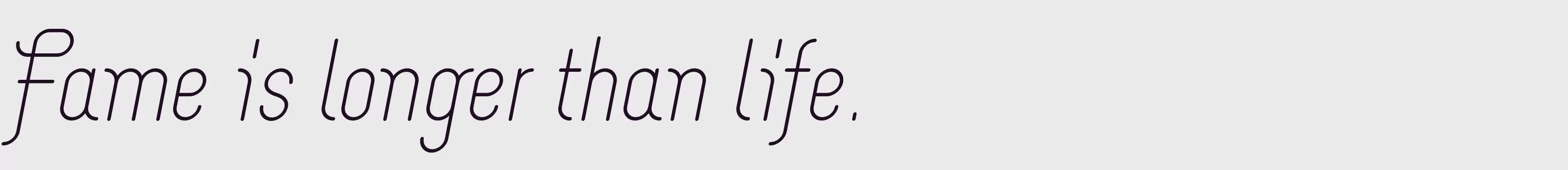 「RegularItalic」字体效果图