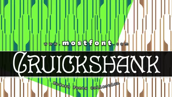 「Cruickshank」字体排版样式