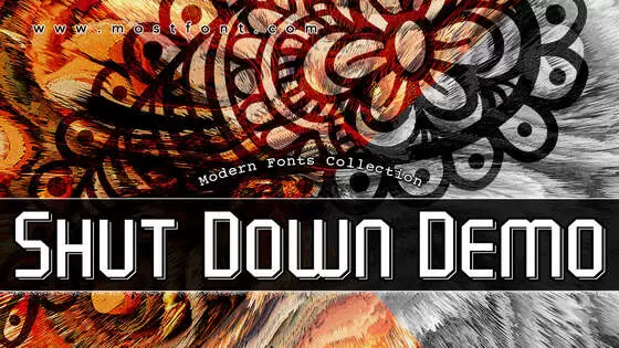 Typographic Design of Shut-Down-Demo
