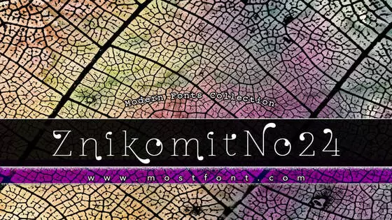 Typographic Design of ZnikomitNo24