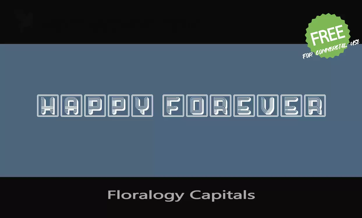 Sample of Floralogy-Capitals