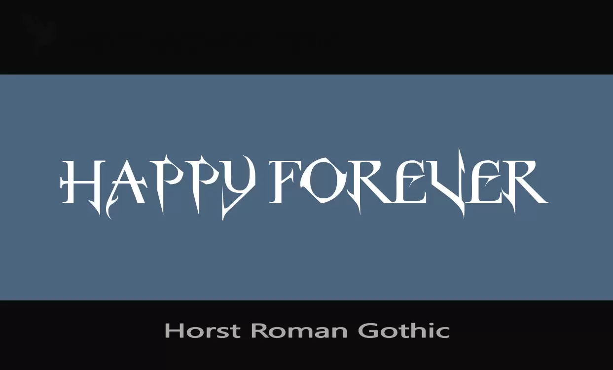 「Horst-Roman-Gothic」字体效果图