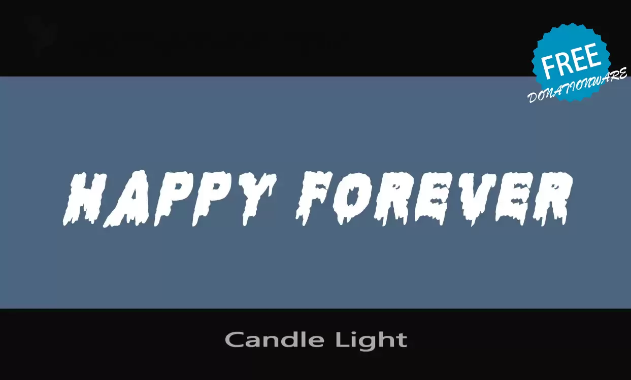 「Candle-Light」字体效果图