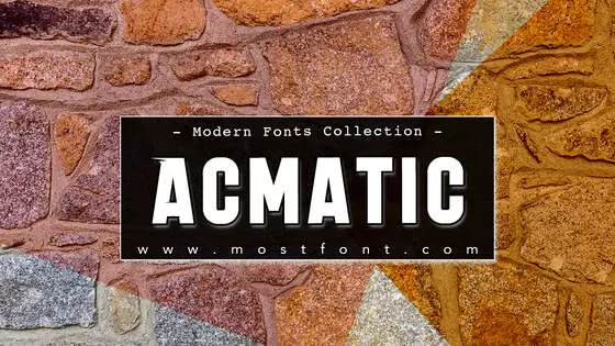 Typographic Design of Acmatic