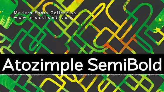 Typographic Design of Atozimple-SemiBold