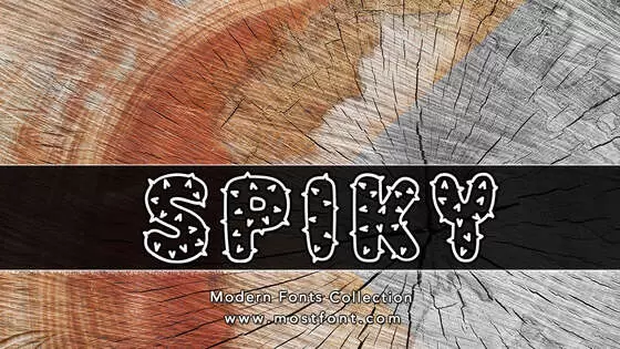 「Spiky」字体排版样式