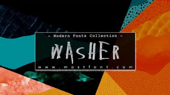 「Washer」字体排版图片