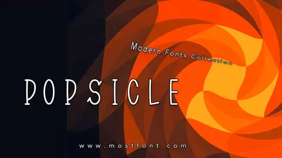 Typographic Design of Popsicle