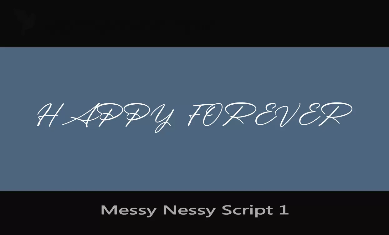 「Messy-Nessy-Script-1」字体效果图