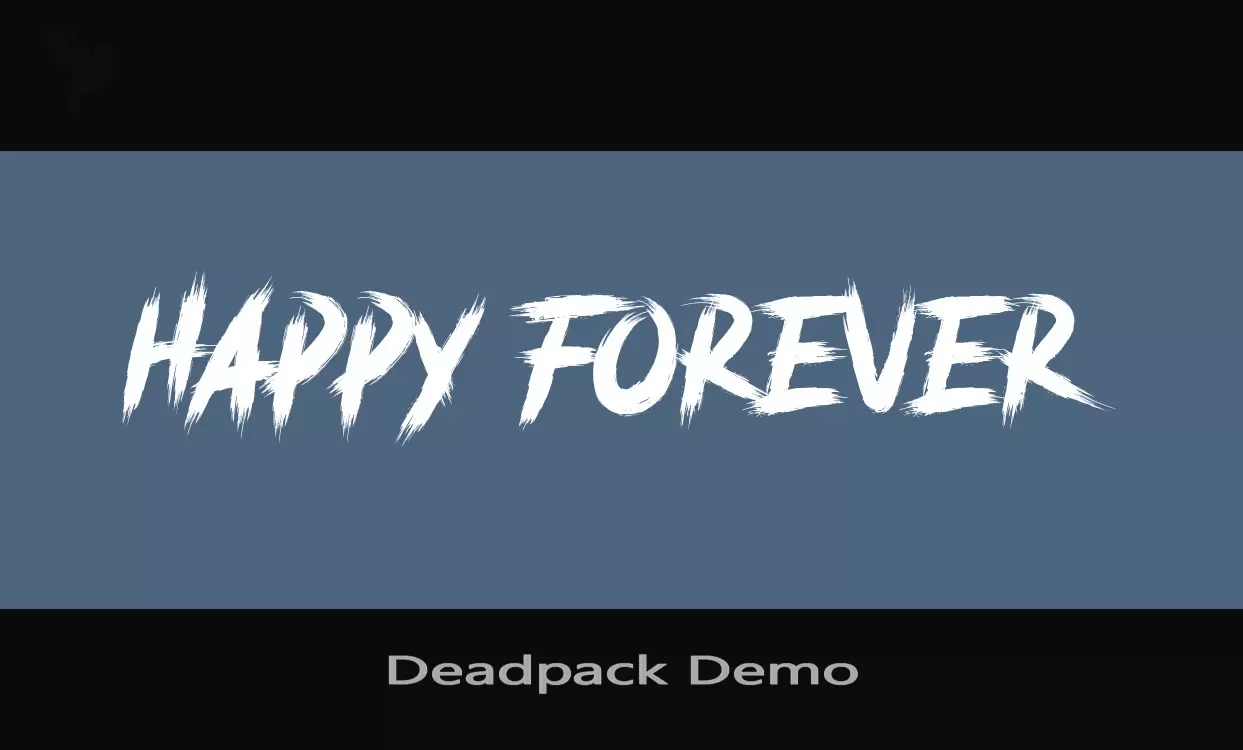 「Deadpack-Demo」字体效果图