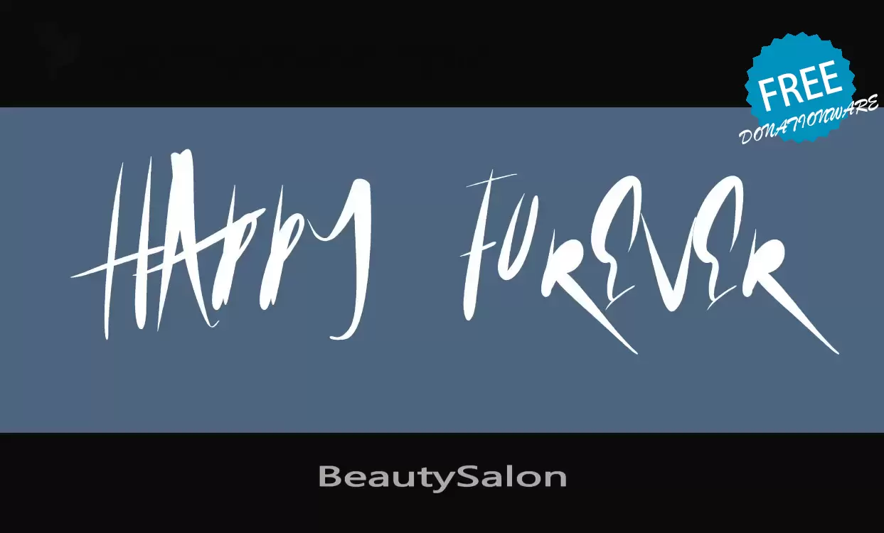 Font Sample of BeautySalon