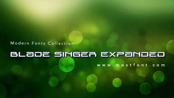 「Blade-Singer-Expanded」字体排版图片
