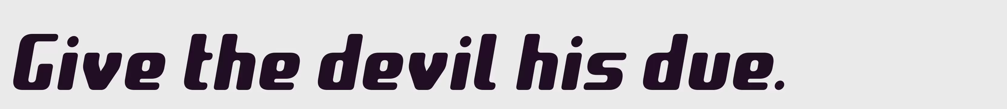 Preview Of Italic