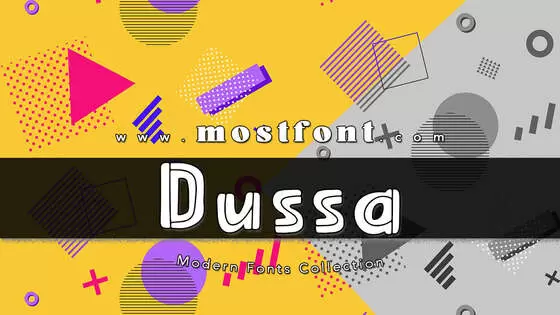 「Dussa」字体排版样式