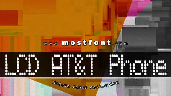 Typographic Design of LCD-AT&T-Phone