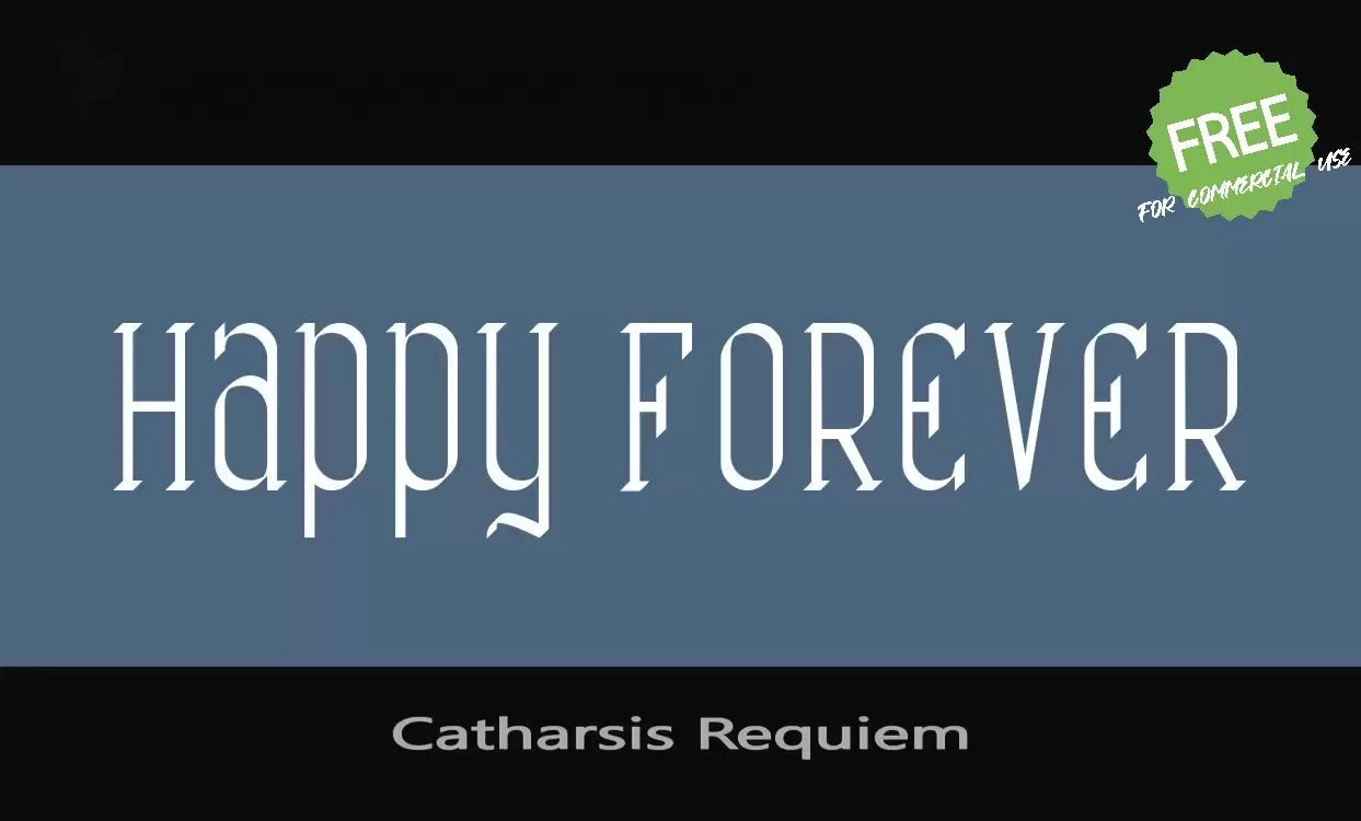 「Catharsis-Requiem」字体效果图