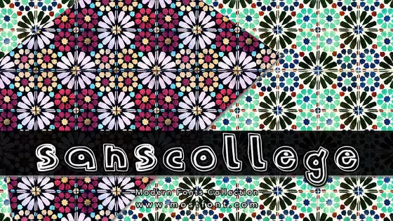 「SansCollege」字体排版样式
