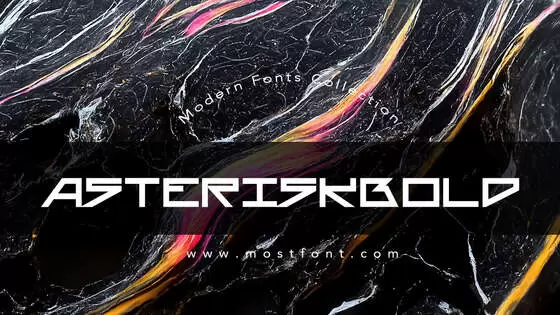 「AsteriskBold」字体排版图片