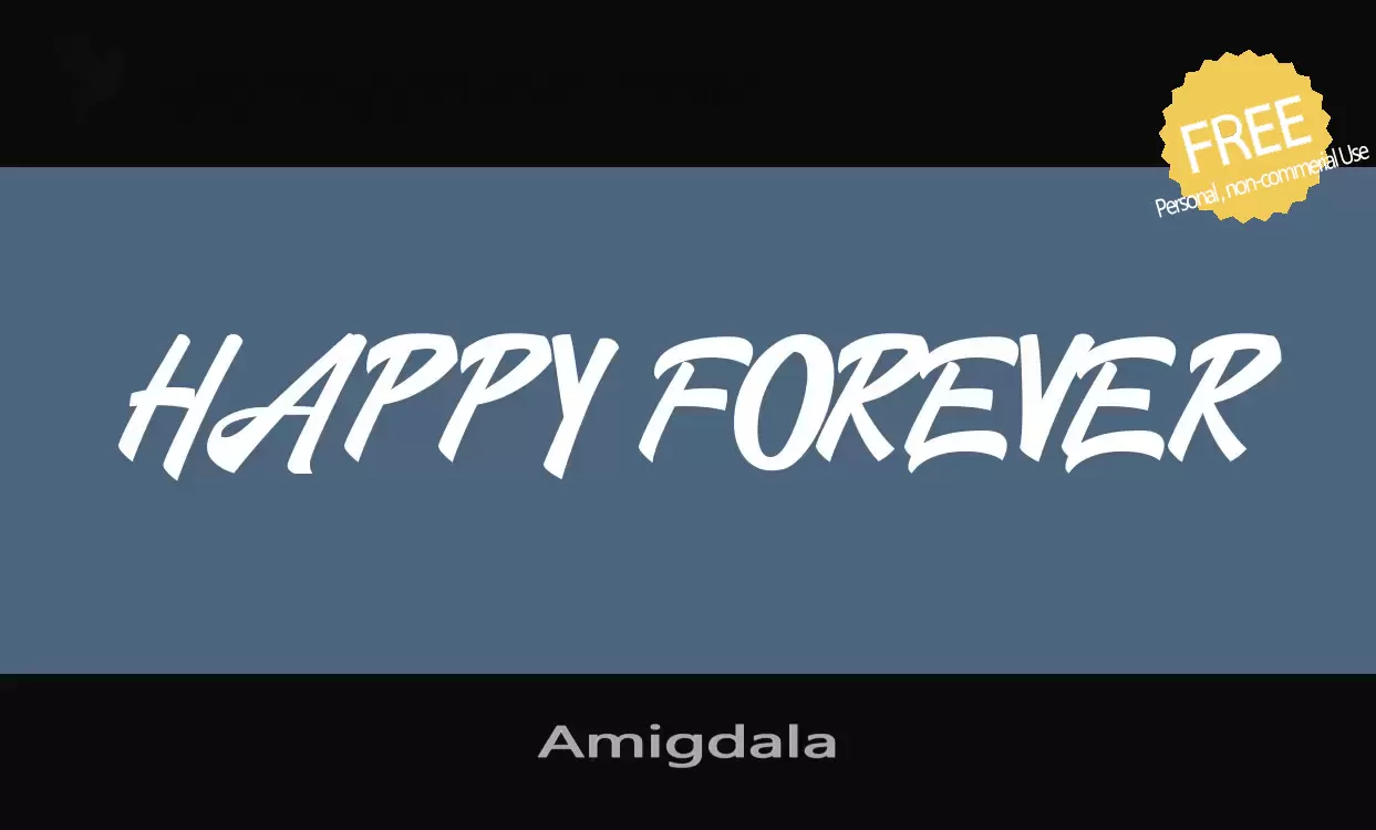 「Amigdala」字体效果图