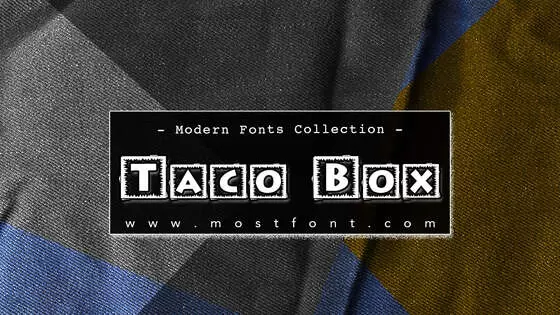「Taco-Box」字体排版图片