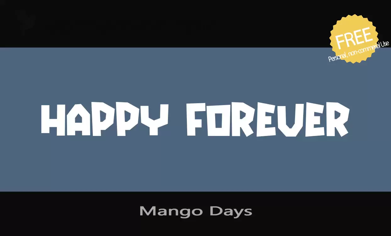 Sample of Mango-Days