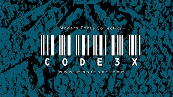 「CODE3X」字体排版样式
