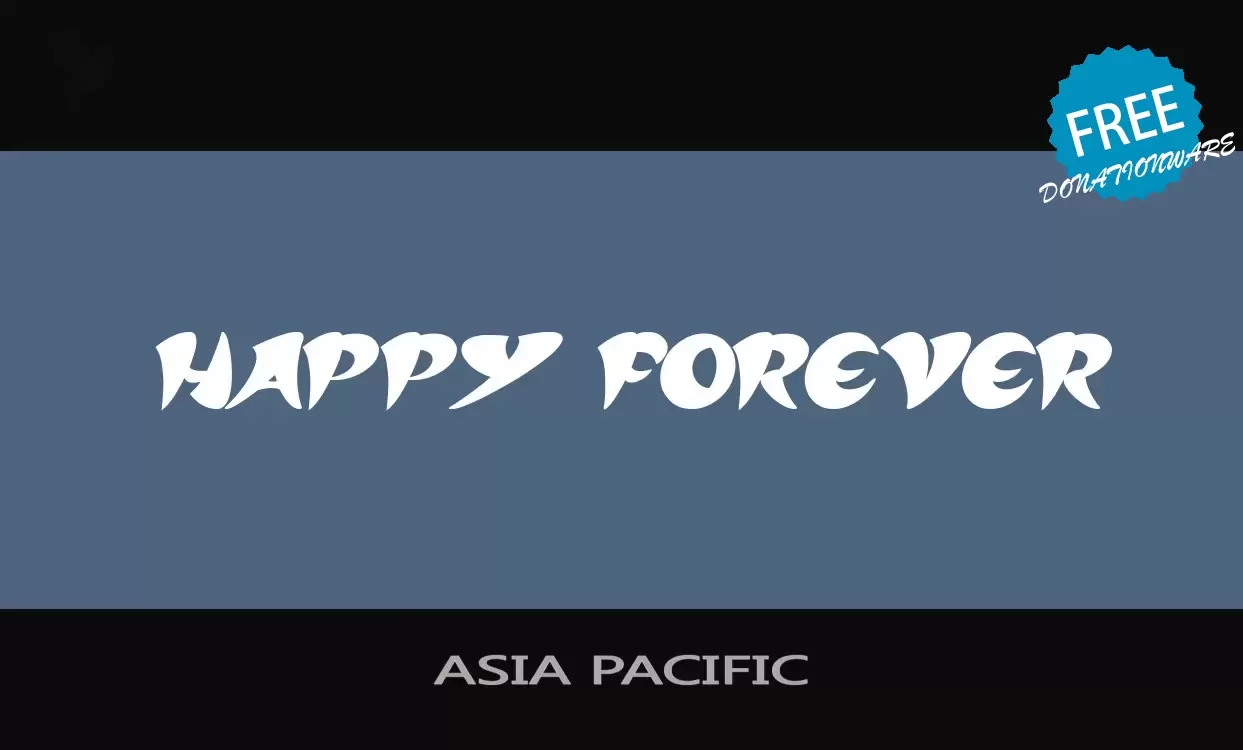 Font Sample of ASIA-PACIFIC