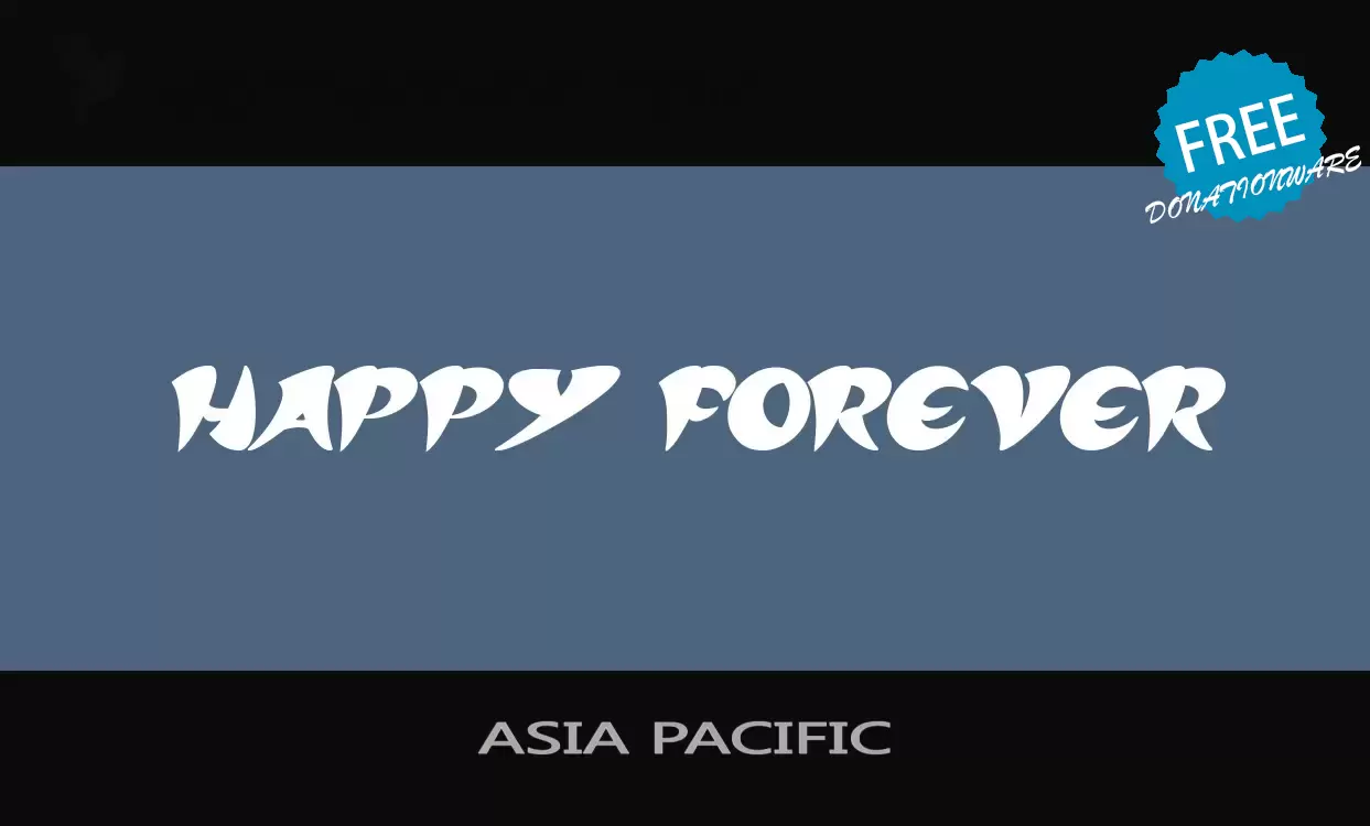 「ASIA-PACIFIC」字体效果图