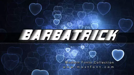 「Barbatrick」字体排版样式