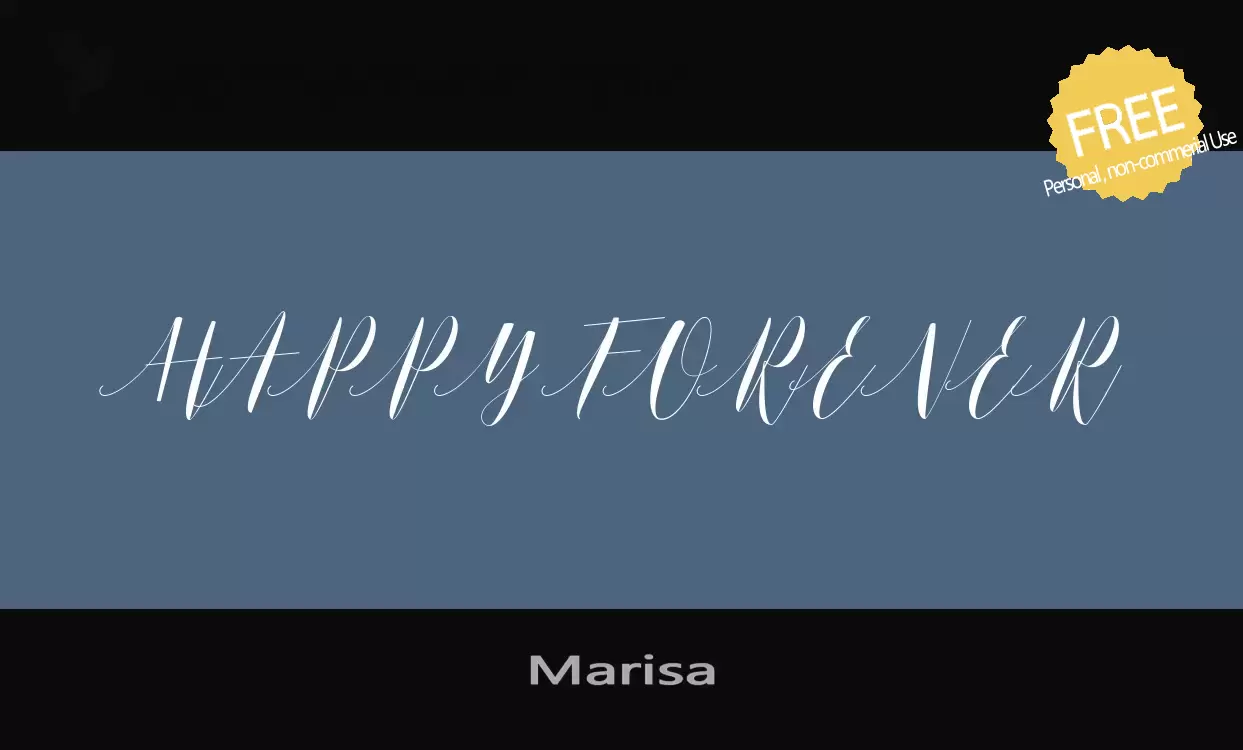 Font Sample of Marisa